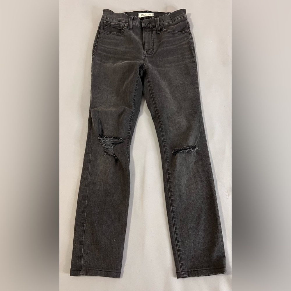 Madewell Women's Gray Jeans 9"‎ Mid Rise Skinny Size Size 25 Stretch